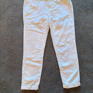 JAG Low Rise Slim Ankle White Jeans Size 10 - Stretch Denim